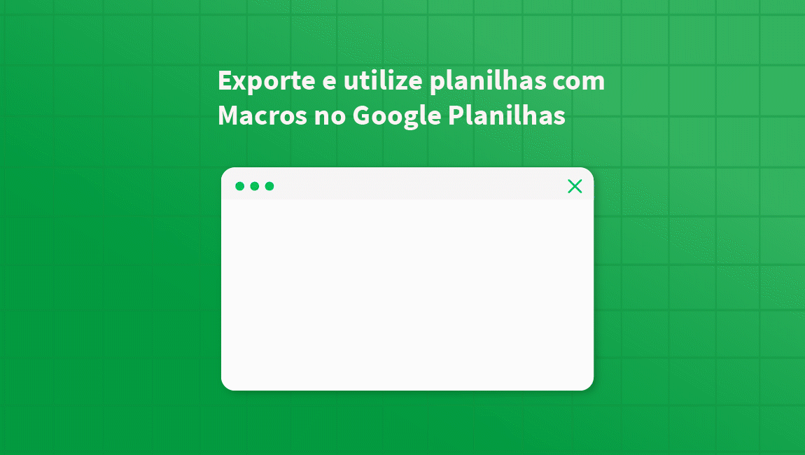 Gif exemplificando o processo de exportação de Planilhas Excel para Google Planilhas